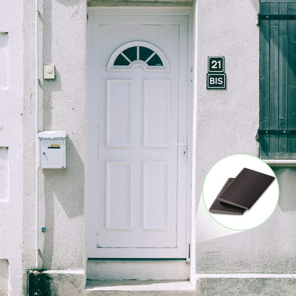 Jetec 6 Peices Self-Adhesive Door Corner Seals, Gap Filler Seal Strip Weather Stripping Draft Stopper Door Frame Seal Corner Foam for Weather Protection Isolation of Noise(Black)