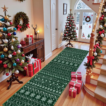 Lahome Moroccan Entry Rug 2x3, Non-Slip Washable Front Indoor Door Mat Rubber Backing Low-Profile Door Rugs, Small Geometric Print Distressed for Entryway Bathroom Kitchen, Black Hana