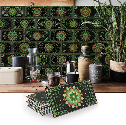 VICCI 32Pcs Tile Decals - Peel and Stick Kitchen Backsplash - Decorative Wall Tiles Stickers 8" x 4" Self-Adhesive Waterproof Removable for Bathroom Cabinets Home DIY Projects Decor