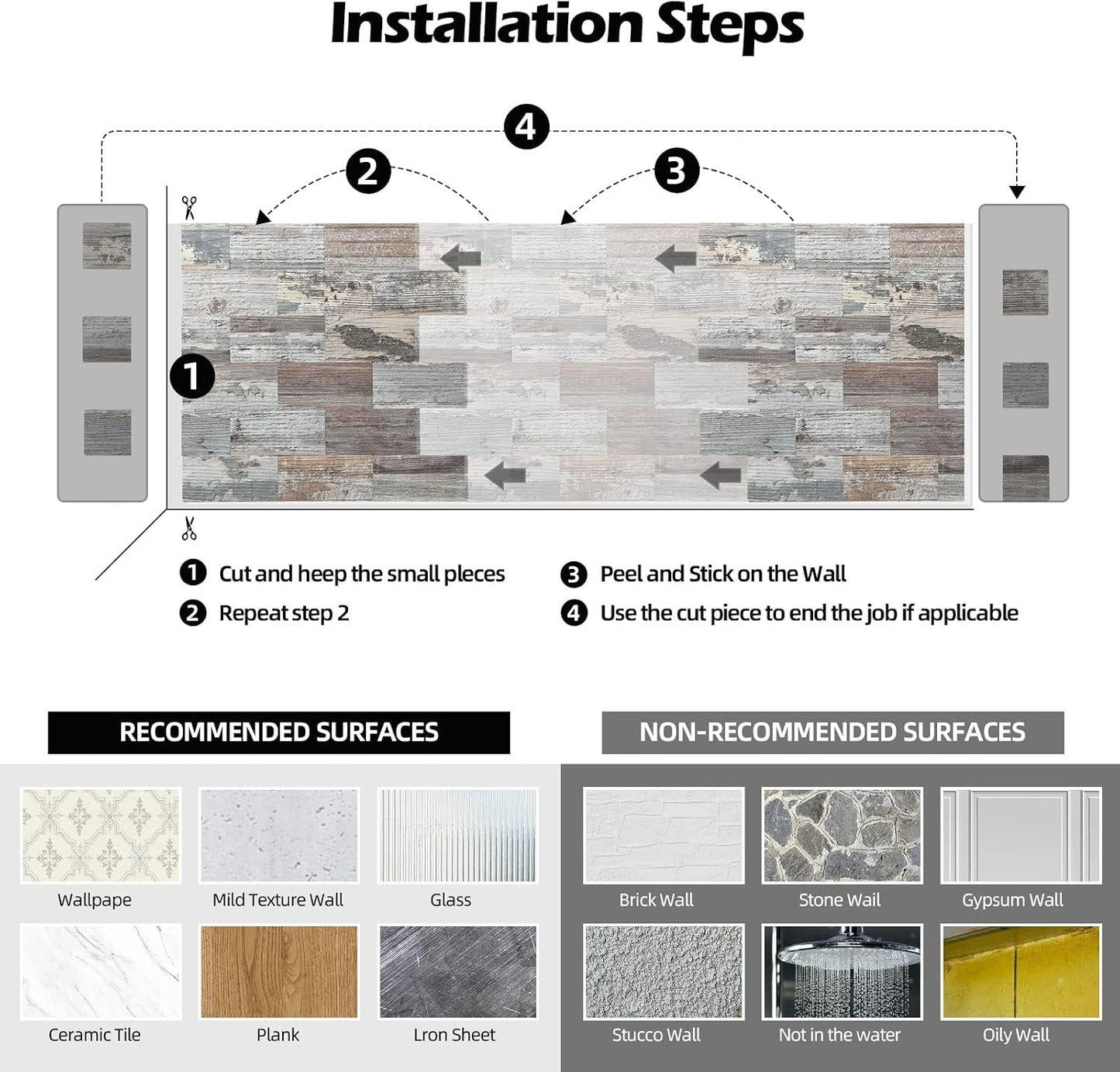 2026 New Upgrade Peel and Stick Backsplash Tile, Peel and Stick 11.34" X 11.57" Wall Tile for Kitchen, Bathroom, Fireplace, Laundry (Beige Ecru, 10 Packs)