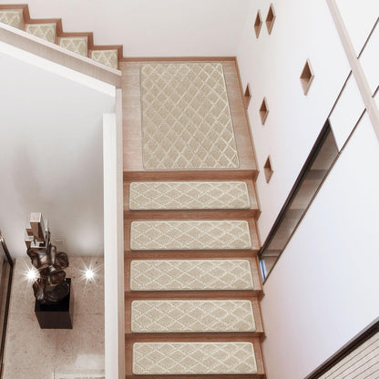 PURE ERA Carpet Stair Treads Tape Free Non Slip Indoor Stair Carpet Stair Protectors Pet-Friendly Non-Slip Skid Resistant Washable Reusable 8" x 30"(2 Pieces,Black)