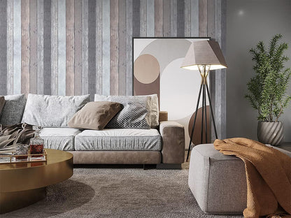 Dimoon 17.3" X 78.7" Peel and Stick Wallpaper Floral Contact Paper Boho Beige White Renter Friendly Natural Wall Paper Waterproof Removable Self Adhesive Wallpaper for Bedroom Livingroom Vinyl Roll