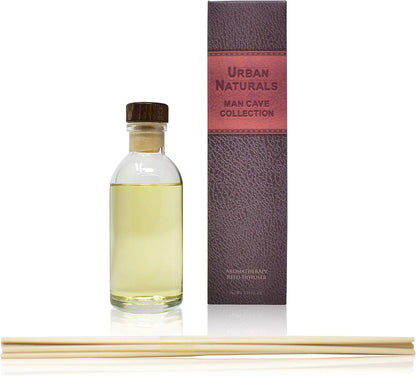 Urban Naturals Smoked Vanilla Reed Diffuser Set with Vanilla Bean, Sandalwood & Leather | Made in the USA - Colors B