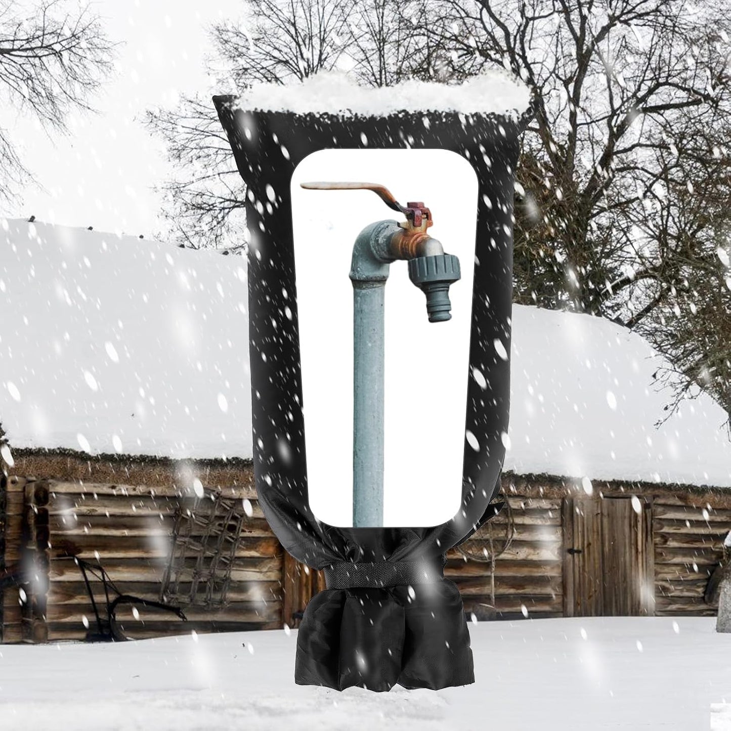 28'' x 15'' Large Faucet Cover for Winter, Outdoor Hydrant Covers Freeze Protection, Waterproof Faucet Sock for Spigot Garden Lawn Yard Farm Bibb Pipe