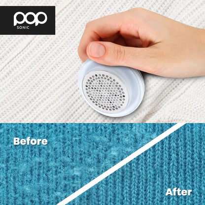 Fabric Shaver, Lint Remover Electric (Royal Blue) – Rechargeable, 6 Blade System, Fabric Lint Shaver w/LED Light | One-Touch Activation Pill Shaver for Clothes - Electric Lint Remover Fabric Shaver