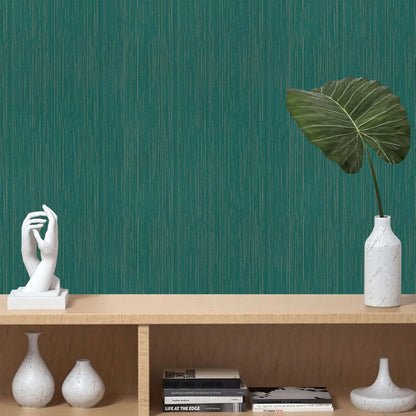 Light Blue Peel and Stick Grasscloth Texture Wallpaper 15.7"x120" Vintage Wallpaper Removable Waterproof