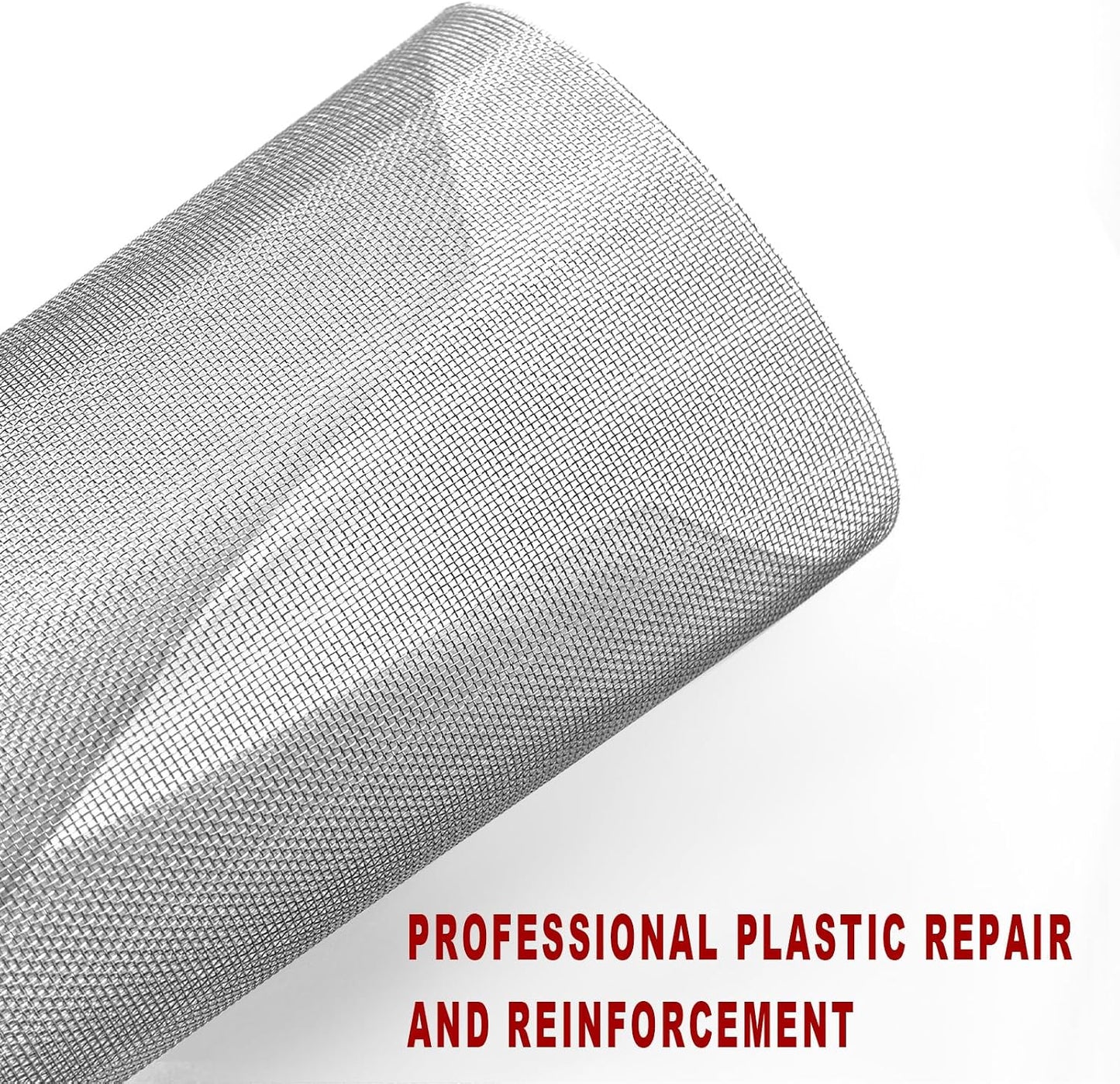 5 PCS Plastic Welding Mesh, Stainless Steel Wire Mesh Screen for Car Bumper Repair, Thermoplastic Repairs Weld Kit for Window Screen Fireplace Net, Universal Car Accessories
