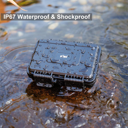 24 Slots CR2 CR123 CR123A Lithium Battery Organizer Case, IP67 Waterproof Hard Case for CR17345/CR16340/CR18350/CR15270(CR2) Explosionproof Batteries Storage Holder for Household Outdoor Camping