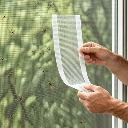Strong Adhesive Screen Repair Tape, Window Screen Repair Kit, Fiberglass Mesh Screen Repairing Kits for Windows and Door, Self-Adhesive Patch For Doors Windows Household Mesh Repair (1, 2.76" x 1.97")