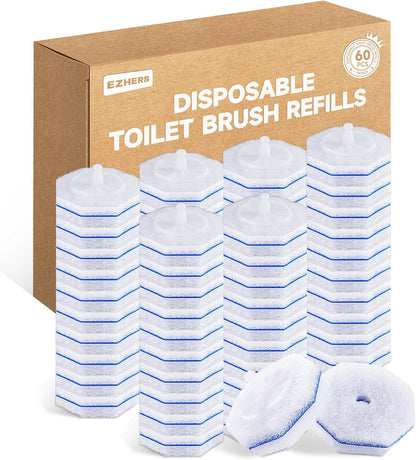 20 Count Toilet Wand Refills for Clorox, 5X Cleaning Power Toilet Bowl Cleaners & High-Density Disposable Toilet Scrubber Refill - No Falling Apart, Instant Foam for Bathroom Cleaning
