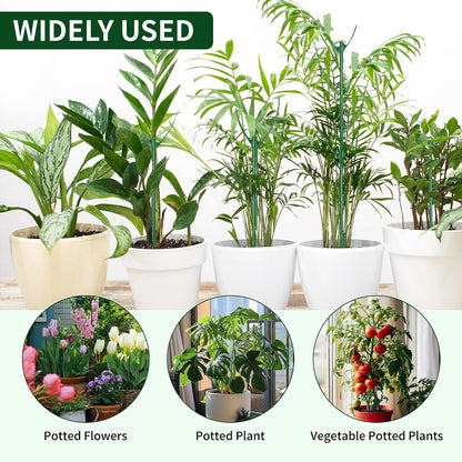 10 Pack Stackable Plant Support Stakes - Climbing Support for Indoor & Outdoor Use - Garden Accessories for Monstera, Pothos, Philodendron - Aesthetic Alternative to Moss Poles & Trellises