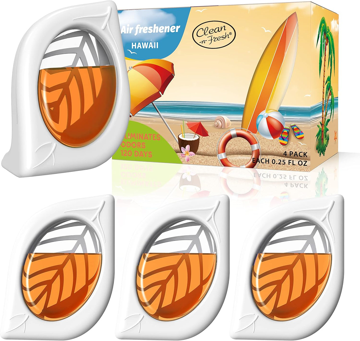 Air Freshener for Home, 4 Pack, Eucalyptus & Mint, Odor Eliminator for Small Area Closets Bathroom Pets Strong Odor, Up to 120 Days