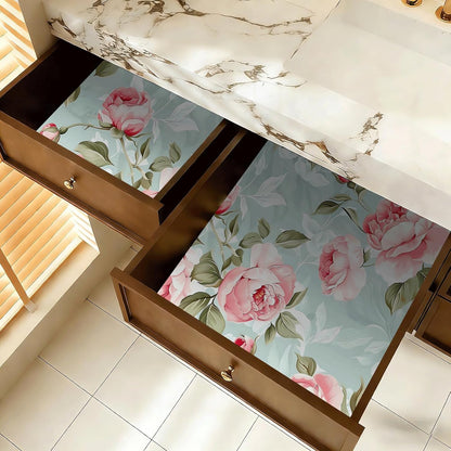 Peel and Stick Wallpaper, Soft Wildflower Botanical Contact Paper, PVC Vinyl Removable Wall Covering, Waterproof Easy-Clean, No Residue Renter Friendly, Neutral Decor, 39.4x17.3 in (Flowers2)