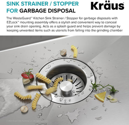 KRAUS Stainless Steel Basket Strainer, BST-1