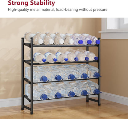 Tajsoon Expandable Shoe Rack for Closet 3 Tier, 28“-41“Adjustable & Stackable Shoe Shelf Storage, Metal Shoe Rack Organizer for Front Door Entrance, Closet, Garage, Entryway, Black
