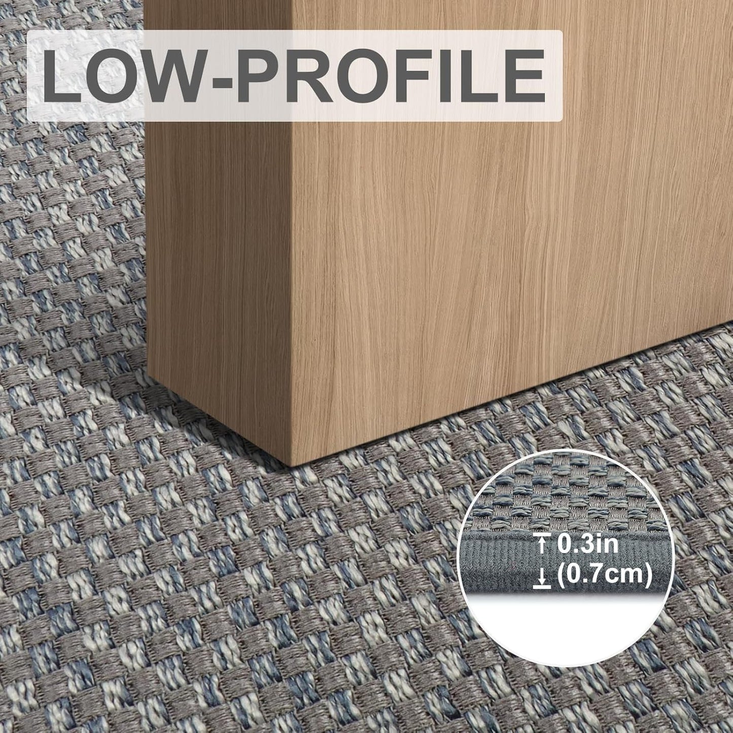 LEKEEPGO Door Mat 17"x29", Non Slip Door Mat Indoor Entrance, Rubber Backing Indoor Door mats Washable Absorbent Low-Profile Doormat Front Entryway Entry Resist Dirt Inside Door Mats, Khaki