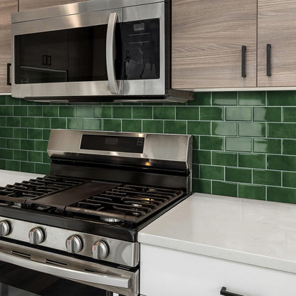 White Peel and Stick Backsplash Subway Tile 3D Brick Self Adhesvie Wall Tiles for Kitchen Bathroom Thick (10-Sheet, 12"×12") | Metro,Thick,Sticky,for Kitchen Splashbacks,Bathroom, (12"×12")
