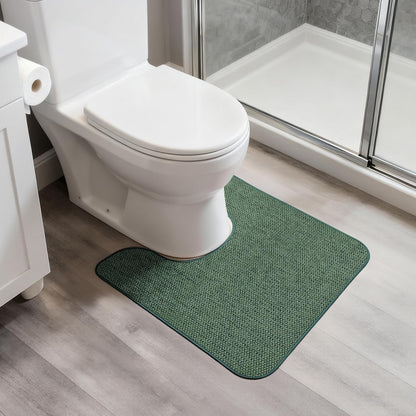 Bath Mat,Ultra Thin Bathroom Rugs,Rubber Bath Mats for Bathroom,No Slip Bath Rugs,Quick Dry,Machine Washable,Low Pile,Absorbent,Shower Outside,Sink,Home Decor Accessories.Grey,1'5"x2'3"(17x27Inch)