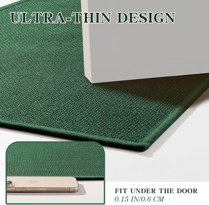 chakme Bathroom Rugs Mat 24x17, Ultra Thin Non Slip Bath Mat Small Quick Dry Absorbent Bath Mat for Bathroom Floor, (Dark Beige, 24"x17")