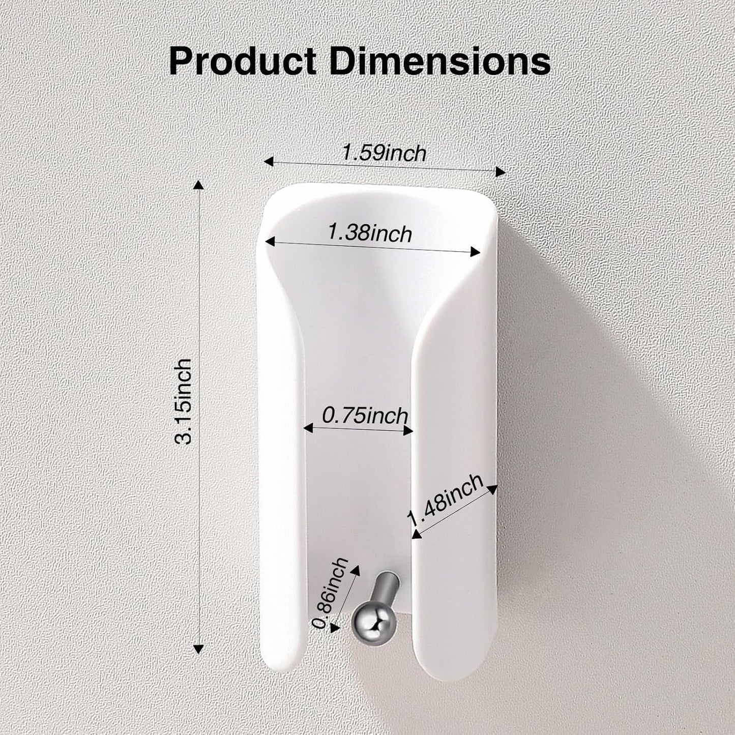Electric Toothbrush Holder for Bathroom, Wall-Mounted Toothbrush Stand with Self-Adhesive, Compact Bathroom Caddy for Electric Toothbrushes (Clear-2pcs)
