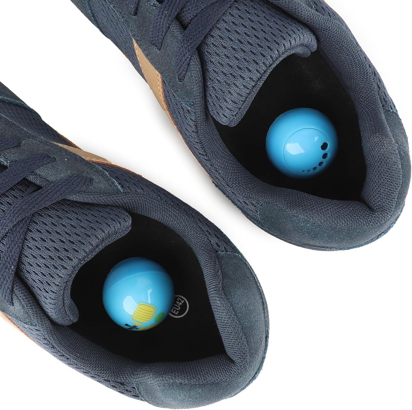 TIESTRA Shoe Deodorizer Balls (6 Pack) – Odor Eaters for Sneaker | Long-Lasting Odor Eliminator Air Freshener for Closet, Locker, Gym Bag, Drawer & Small Spaces| Fresh Linen | Pickle Ball&Blue