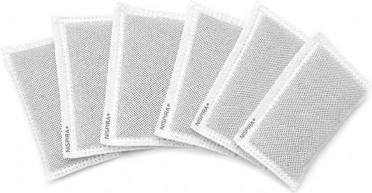 Nispira Universal Activated Charcoal Odor Filter Refill Deodorizers Absorber 6 Packs For Touchless Trash Cans 8 Gallon and Larger