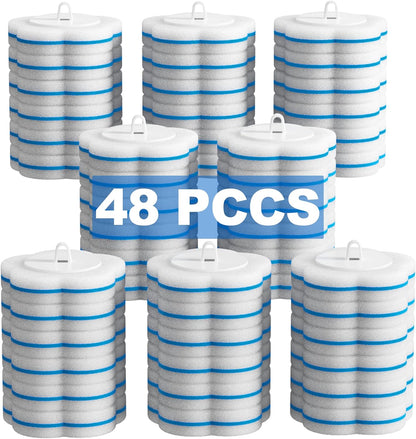 Disposable Toilet Brush and Plunger Set, Dual Handdle Toilet Plunger, All-in-1 Bathroom Cleaning Kit with 18PCS Refills, Toilet Cleaning Stick and Ventilated Holder (White)