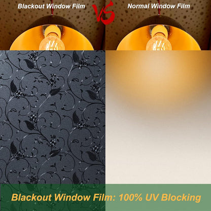 Niviy Window Privacy Film Static Cling Non-Adhesive Window Film Frosted Glass Bathroom Door Decoration Privacy Covering (17.7"x 78.7")