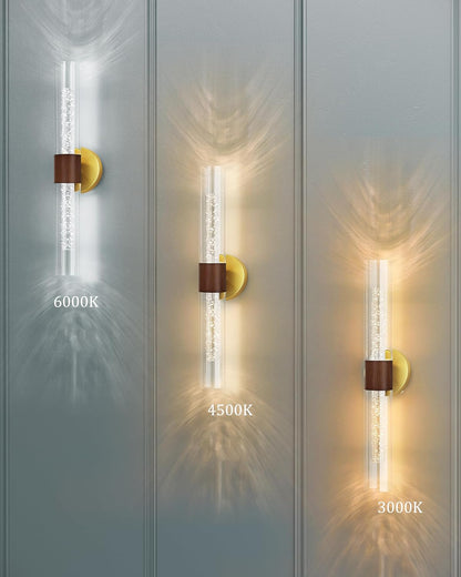 10000mAh Battery Operated Wall Sconce Set of 2, Rechargeable Wireless Wall Lights with Remote Control, Dimmable Timer 3 Color Temperature Glass Wall Lamp for Living Room Bedroom Gold 21.5 Inch