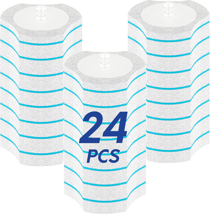 BOOMJOY Only Compatible BOOMJOY Disposable Toilet Brush, 24PCS Toilet Brush Refills, Replacement Heads for Toilet Brush