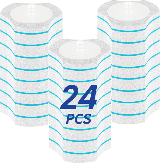 BOOMJOY Only Compatible BOOMJOY Disposable Toilet Brush, 24PCS Toilet Brush Refills, Replacement Heads for Toilet Brush