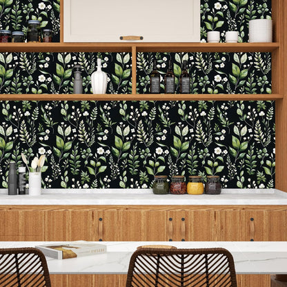 Danodoi Yellow Floral Wallpaper Peel and Stick Vinyl Wallpaper Stick and Peel Colorful Contact Paper for Cabinets Waterproof Self Adhesive Wall Paper for Kitchen Countertop Wall 17.5" x 118"