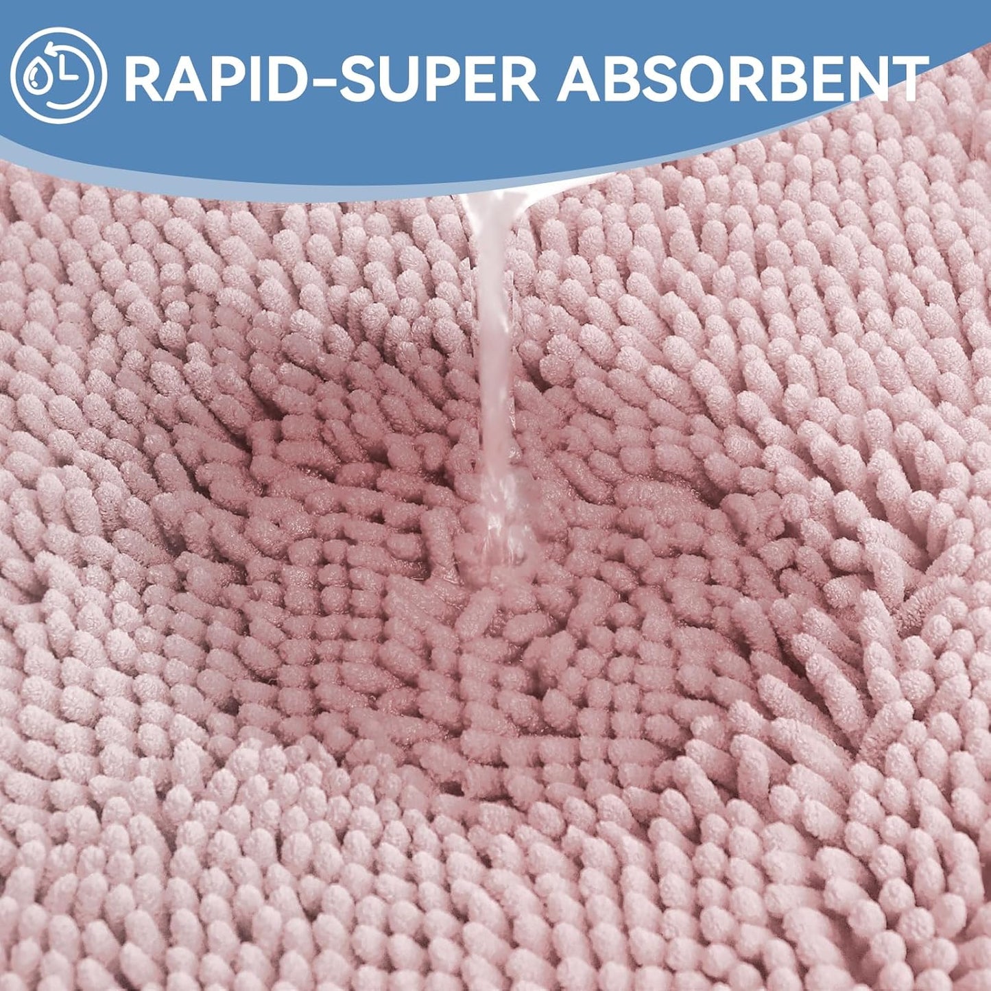 Bcoimo Bathroom Rugs 24x17, Bath Mats for Bathroom Non Slip with Rubber Backing,High Absorbent Microfiber Bath Rugs Quick Drying, Machine Washable, Durable Decor