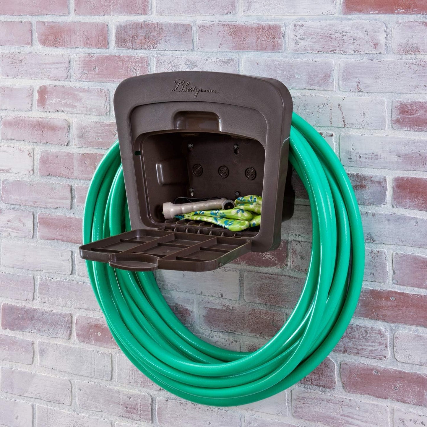 Liberty Basics 510 Wall Mount Hose Reel, Bronze