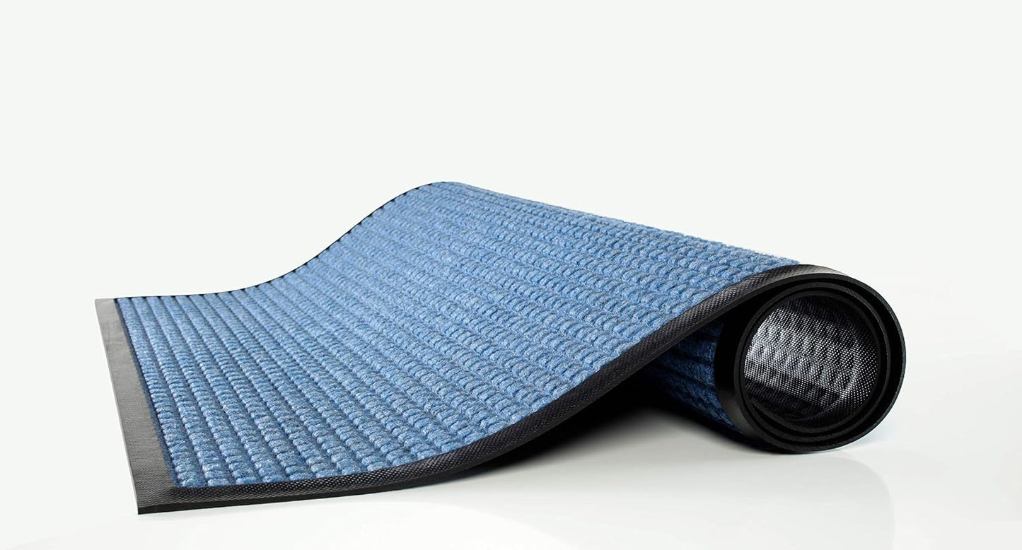 Guardian WaterGuard Indoor/Outdoor Wiper Scraper Floor Mat, Rubber/Nylon, 3'x4', Grey