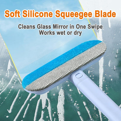 Window Screen Cleaning Brush, 6-in-1 Screen Cleaner Tool Kit with Spray Bottle, Crevice Brush and Microfiber Cloth for Window Tracks and Screens