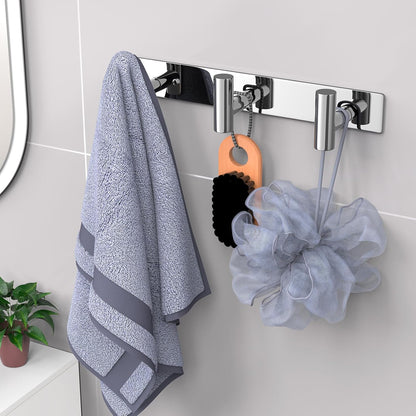 VAEHOLD Black Hat and Coat Wall Mount Rack - 3 Hooks for Robes, Bags, Keys, and Towels - Bathroom Towel Hanger Organizer (1 Pack)
