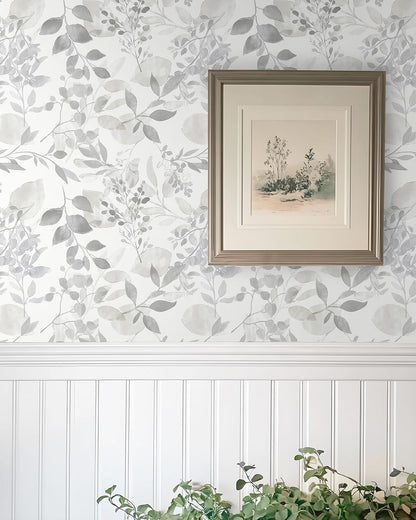 Safiyya Peel and Stick Wallpaper Boho Modern Beige Leaf Contact Paper Peel and Stick Wall Paper Self Adhesive Removable Wallpaper for Bedroom Bathroom Vinyl Roll 78.7"x17.3"