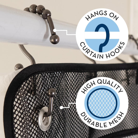 S&T INC. Shower Organizer, Shower Caddy & Bathroom Organizer, 2 Pack, White