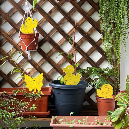 Gideal 2-Pack Yellow Sticky Fly Traps Pest Control for Indoor/Outdoor Use, Gnat Trap for Flying Plant Insect