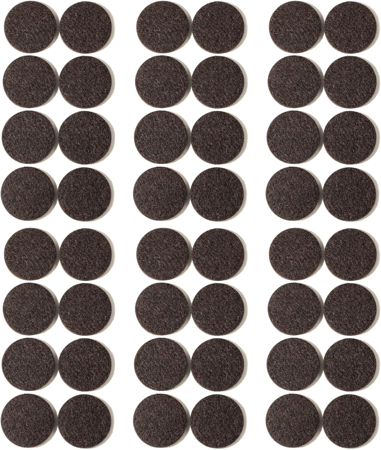 Furnigear Felt Furniture Pads for Hardwood Floors - Self Adhesive Chair Felt Pads, Floor Protector for Furniture Feet, Furniture Sliders Moving Your Furniture Smoothly - Anti Scratch 96 Pcs 3/4" Round