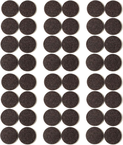 Furnigear Felt Furniture Pads for Hardwood Floors - Self Adhesive Chair Felt Pads, Floor Protector for Furniture Feet, Furniture Sliders Moving Your Furniture Smoothly - Anti Scratch 96 Pcs 3/4" Round