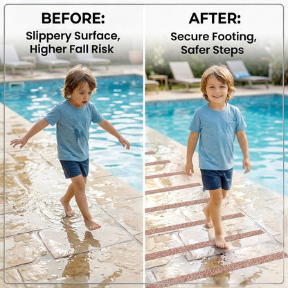 Lifegrip Anti Slip Tape, 4 Inch x 15 Foot Non-Slip Traction Grip Tape for Stairs, Waterproof Stair Treads Grip Non Slip, Non Skid Tape for Steps, Outdoor Black Grip Tape (4" X 15')