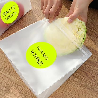 3 Inch White Color Code Dot Stickers,500 PCS Round Labels Stickers in Dispenser Box for Organization, Inventory,Classroom