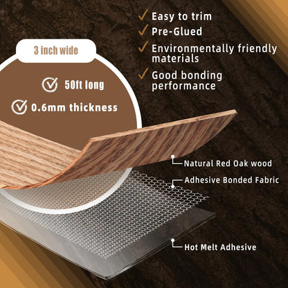 GSCIT Club Wood Grain Repair Tape, 2.4 inch X 15ft Self Adhesive Maple Grain Repair Patch for Tables, Chairs, Baseboards, Doors, Windows, Floors, Handicraft DIY. - Colors A