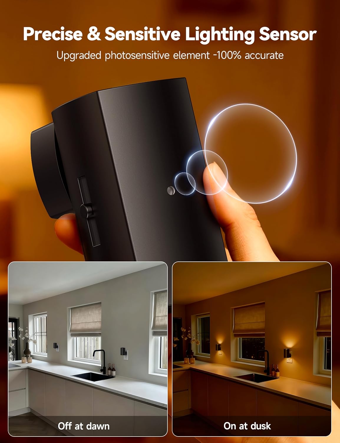 Brightown 2 Pack Night Lights Plug Into Wall, Modern Night Light with Rotating Plug, Dusk to Dawn Sensor, 0-100LM Stepless Dimming Nightlights, Home Decor for Hallway Bedroom Bathroom, Soft White