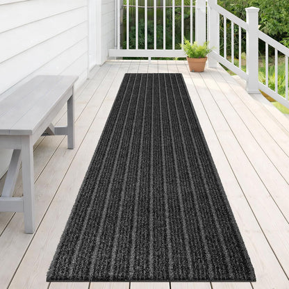 Outdoor Front Door Mat 32" x 48", Dirt Trapping Outside Entrance Rug, Non Slip Shoe Scraper, Heavy Duty Commercial Rug for Patio, Garage, Traffic Area, Office, Roll Packing