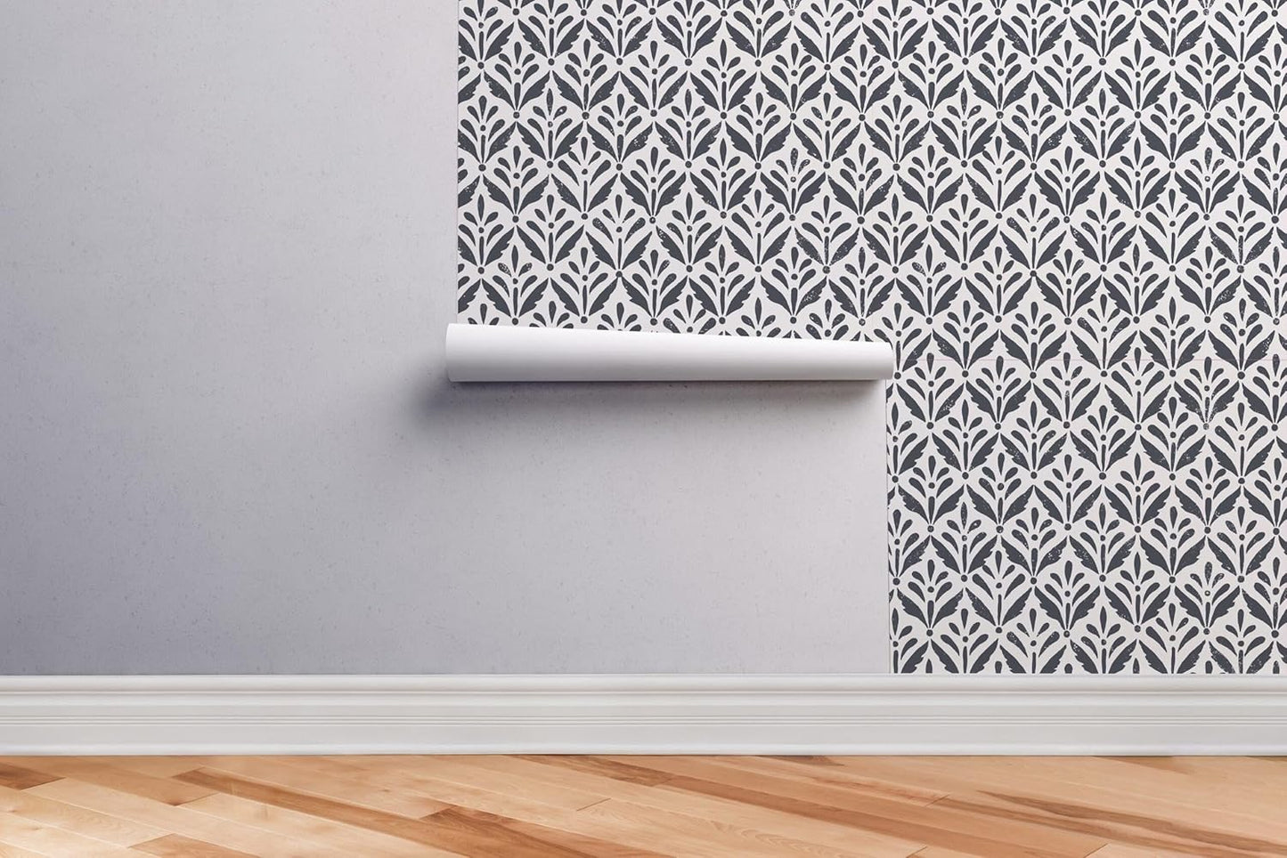 Peel and Stick Wallpaper Roll 17.5 x 216 Whispering Tales Design in Vinyl Sticker Paper for Accent Panels, Bedroom, Kitchen, Office or Shelf Liner