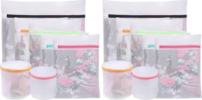 BAGAIL Laundry Bags Mesh Wash Bag for Intimates Lingerie and Delicates, 5Pcs (1XL,2L,2M)
