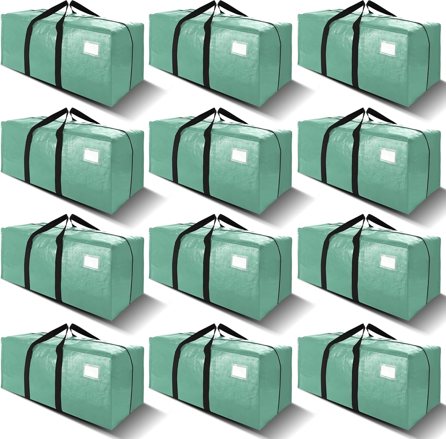 VELVETSURE Heavy Duty Extra Large Moving Bags W/Backpack Straps - Strong Handles & Zippers, Storage Totes For Space Saving, Fold Flat, Alternative to Box and Bin (Set of 6, Multicolor)